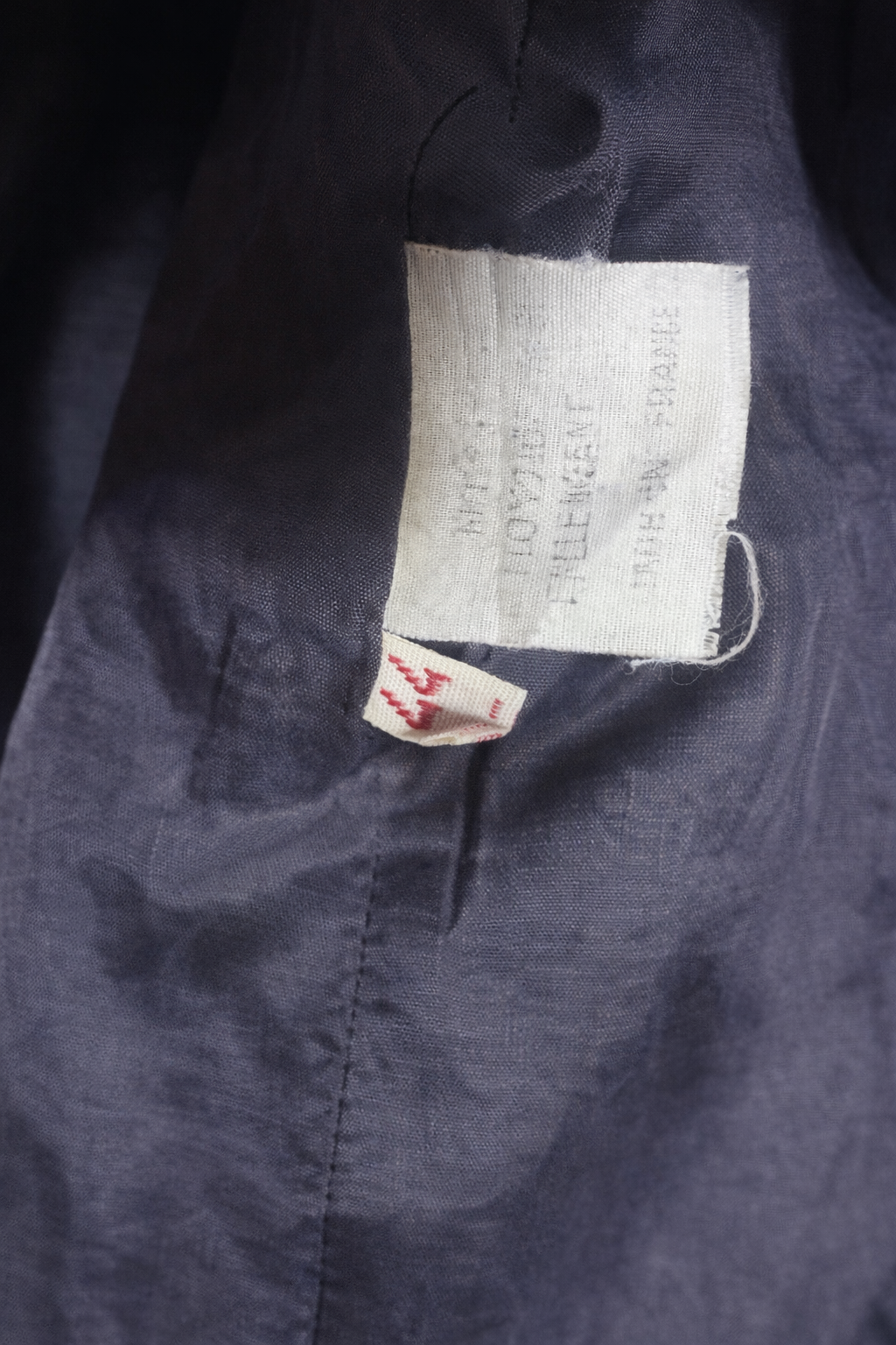 Blazer en denim bleu foncé Burberry vintage authentique