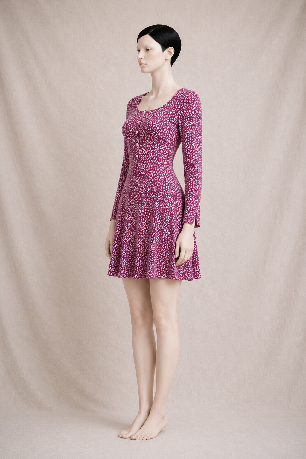 Mini dress Jean Cacharel Paris in vintage cotton