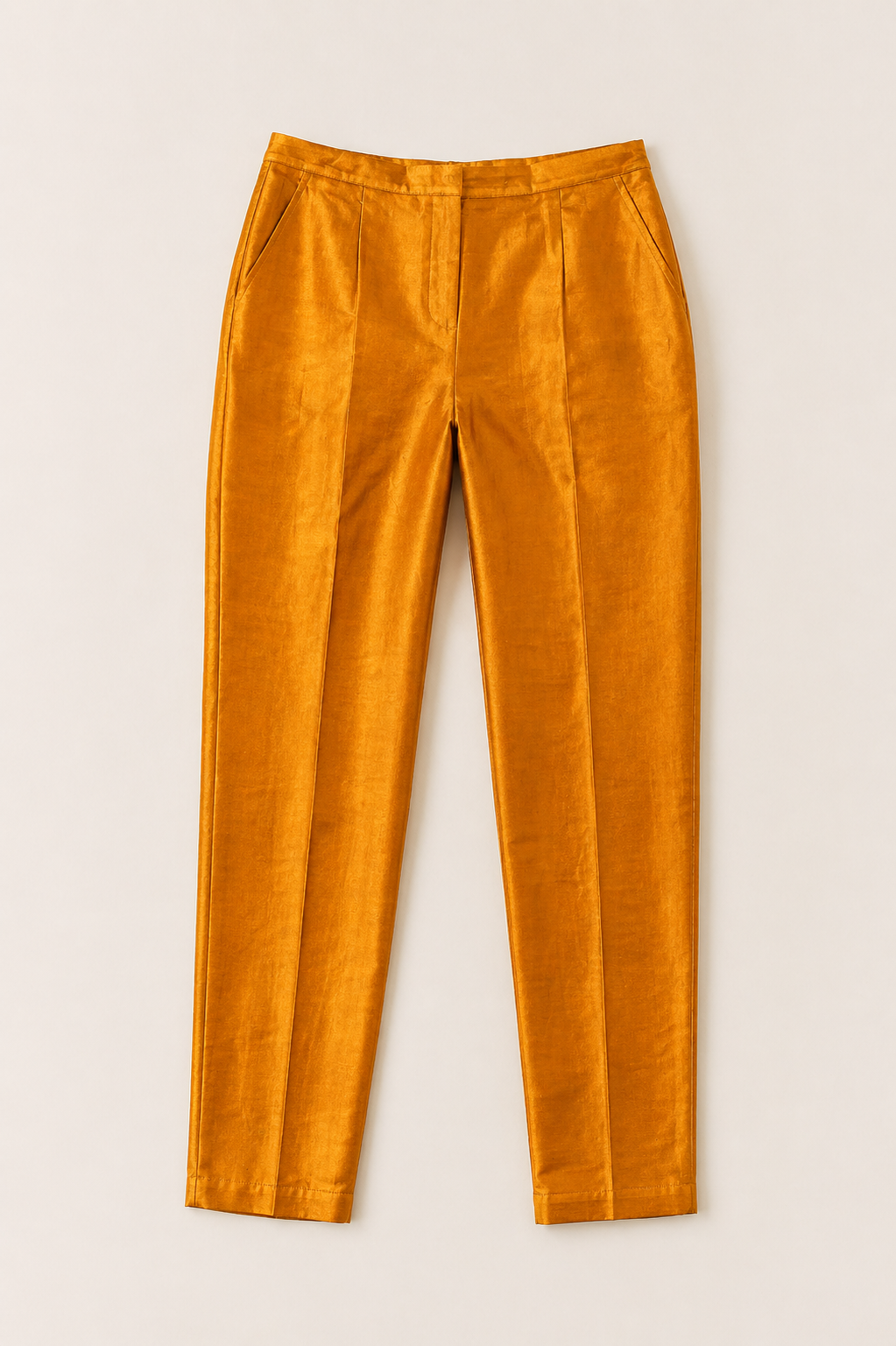Pantalon Gianfranco Ferré en soie sauvage orange