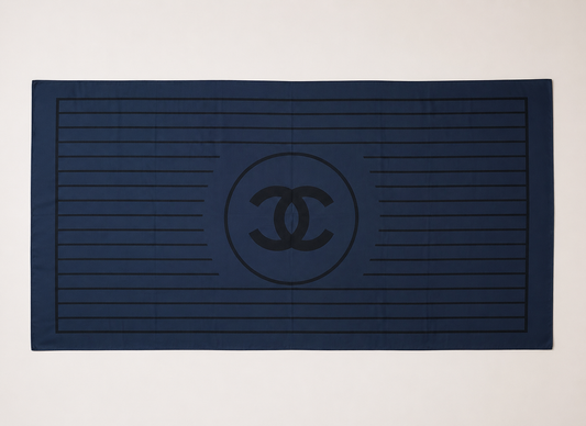 Grand paréo accessoires de plage Chanel vintage en coton