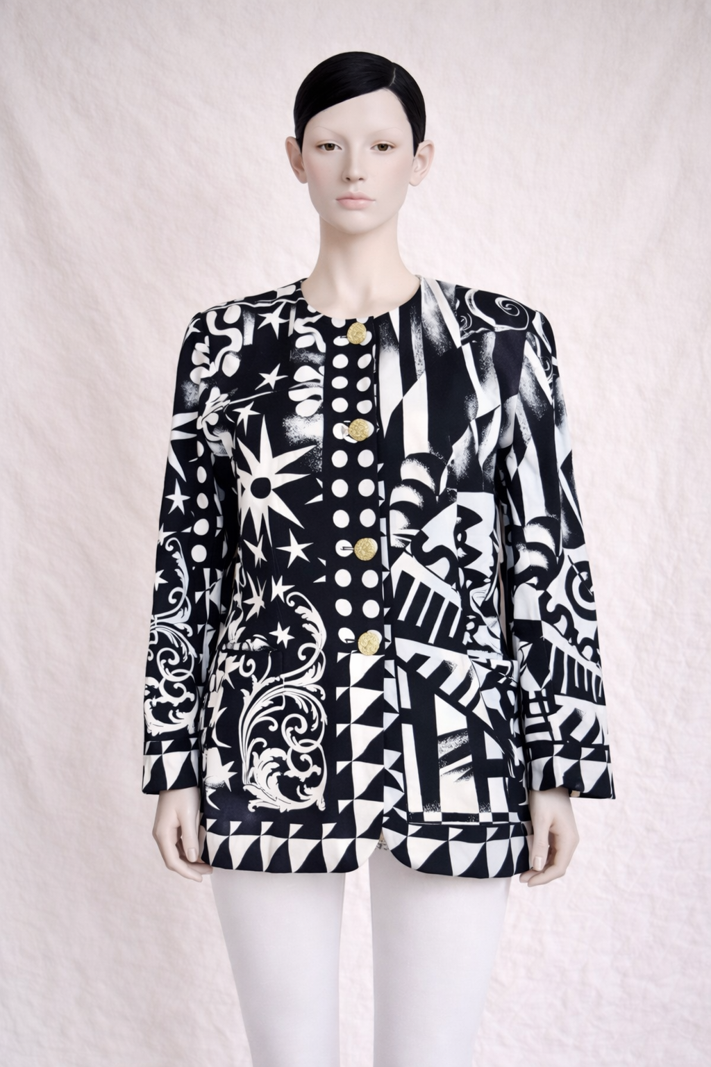 Blazer vintage en coton Escada circa 80