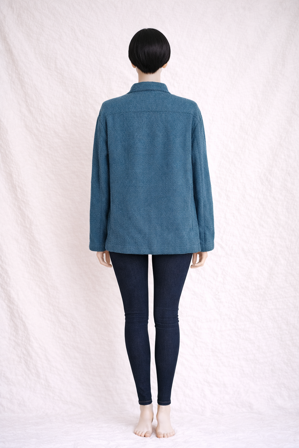Veste authentique Lanvin Paris en laine bleue vintage
