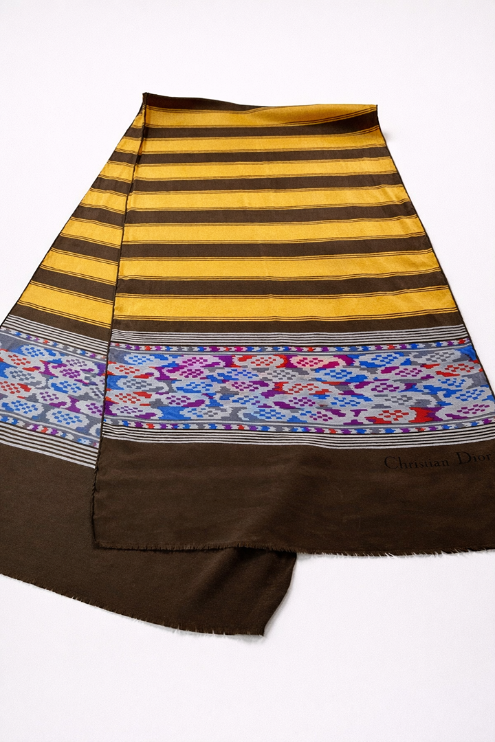 Foulard en soie Christian Dior vintage