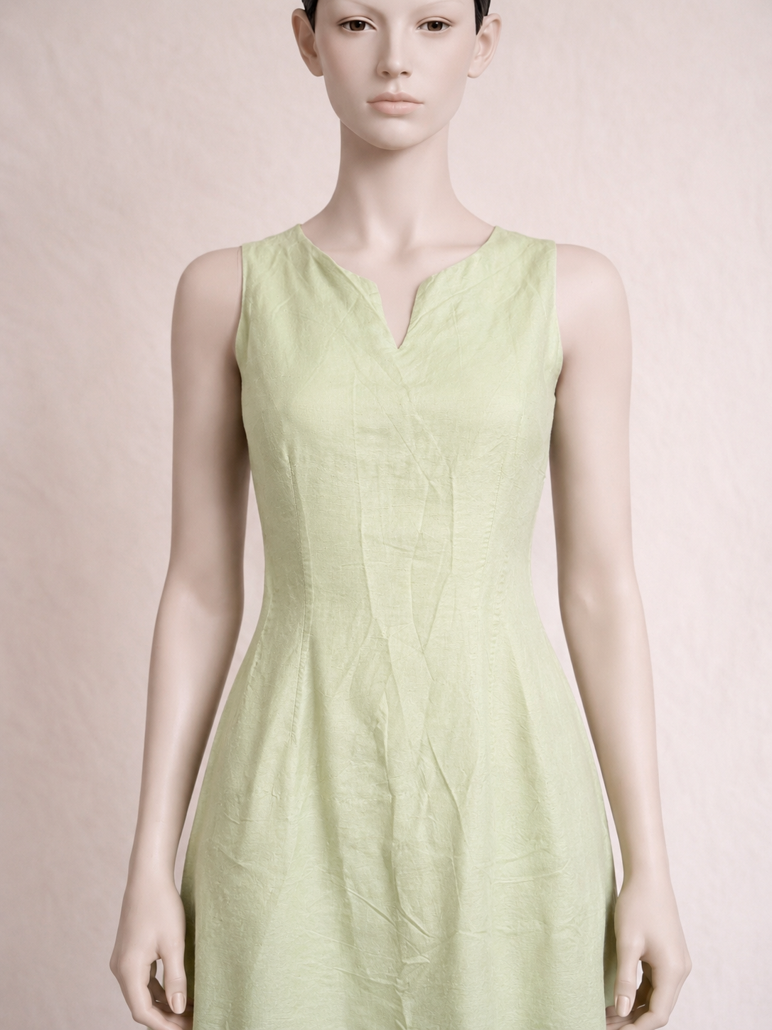 Robe en soie sauvage pistache Burberrys of London vintage authentique