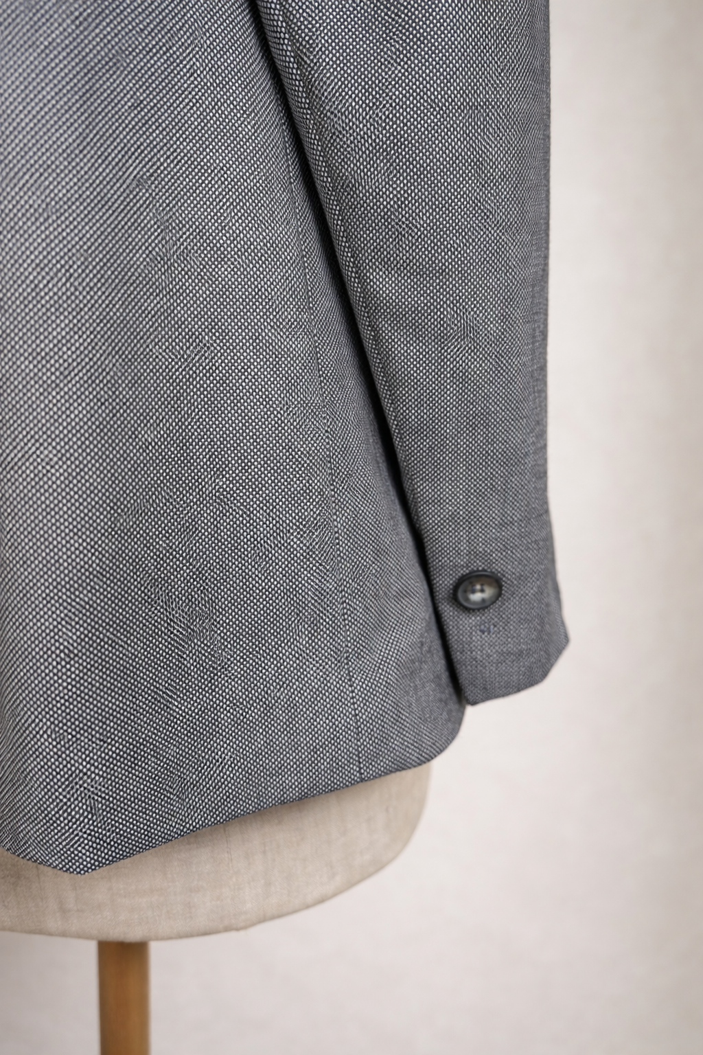 Blazer Burberry authentique en laine grise vintage