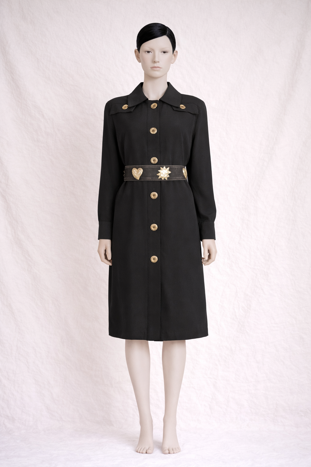 Robe noire Givenchy Paris vintage authentique