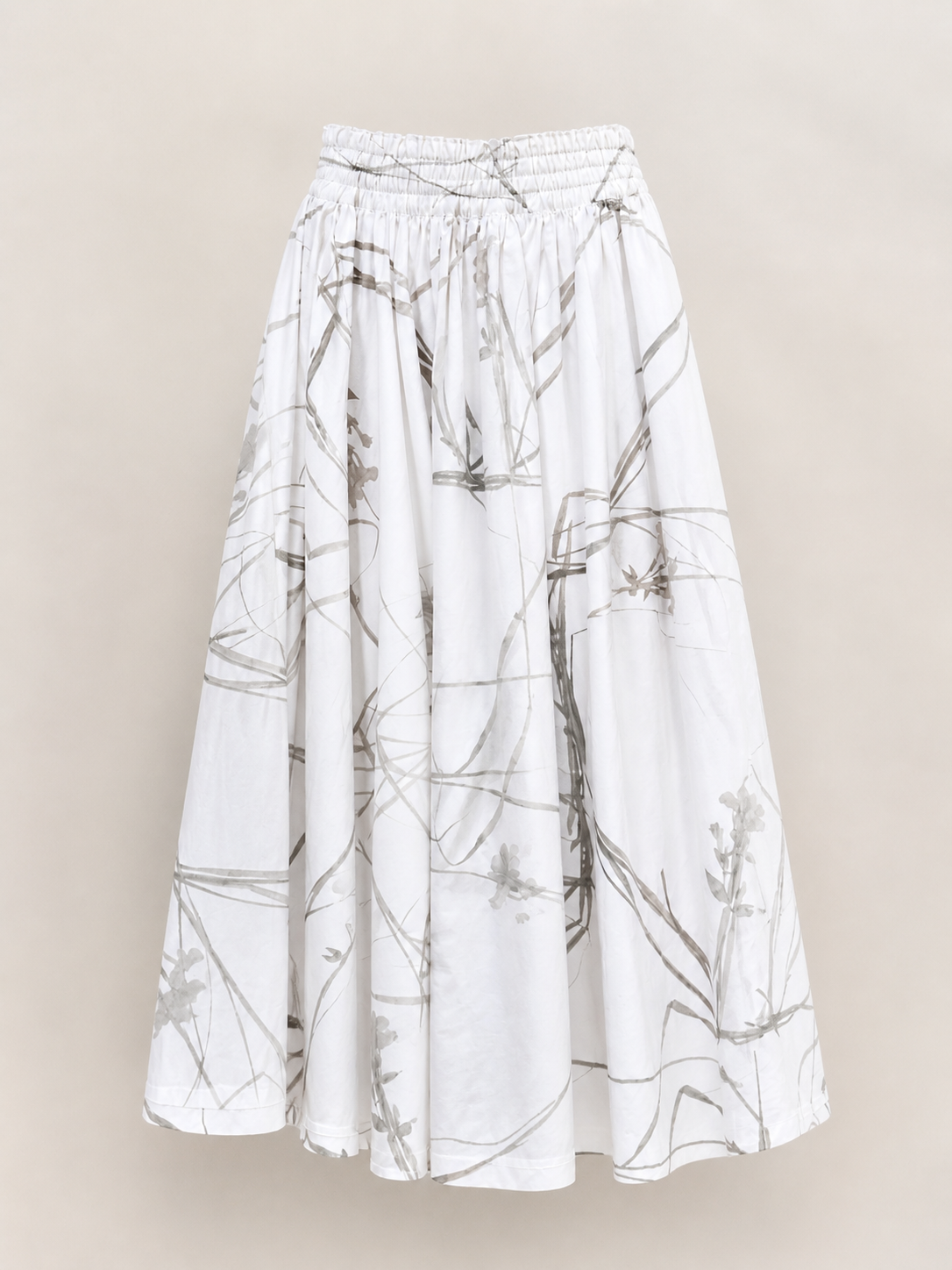 Jupe longue authentique Y’s Yohji Yamamoto en coton blanc