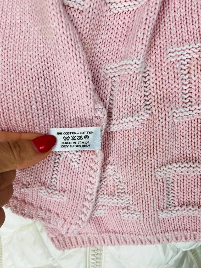 Écharpe rose Dior J’adore en maille coton