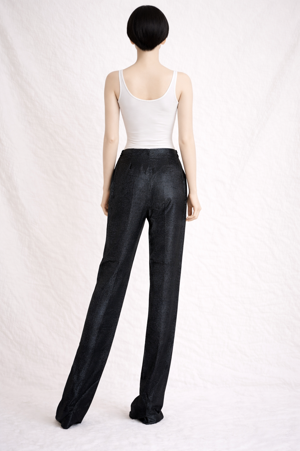 GF Ferré Donna Pantalon noir scintillant neuf avec étiquette