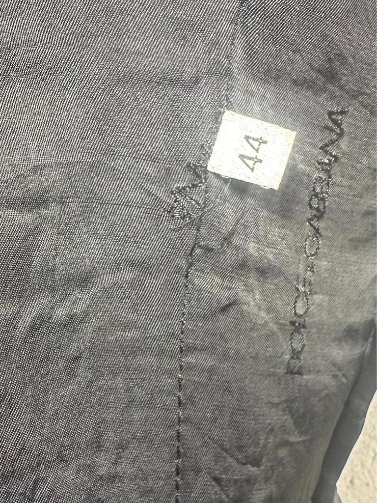 Manteau authentique Dolce & Gabbana en tweed noir et blanc vintage