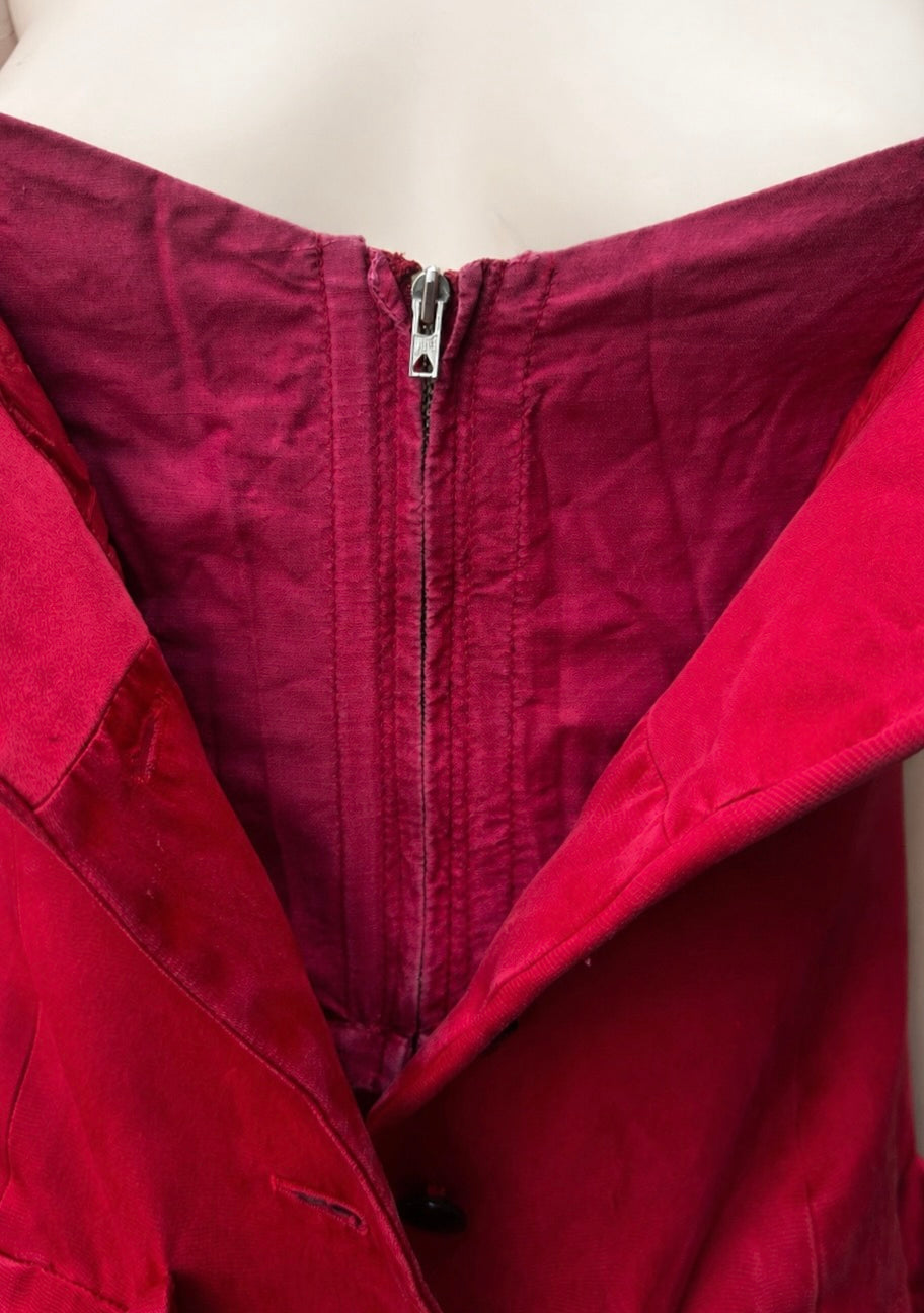 Robe longue rouge Saint Laurent vintage authentique