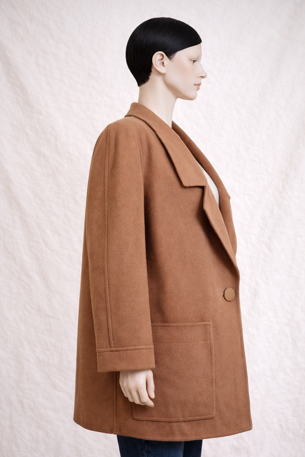 Nina Ricci authentique Boutique Paris manteau femme en laine camel