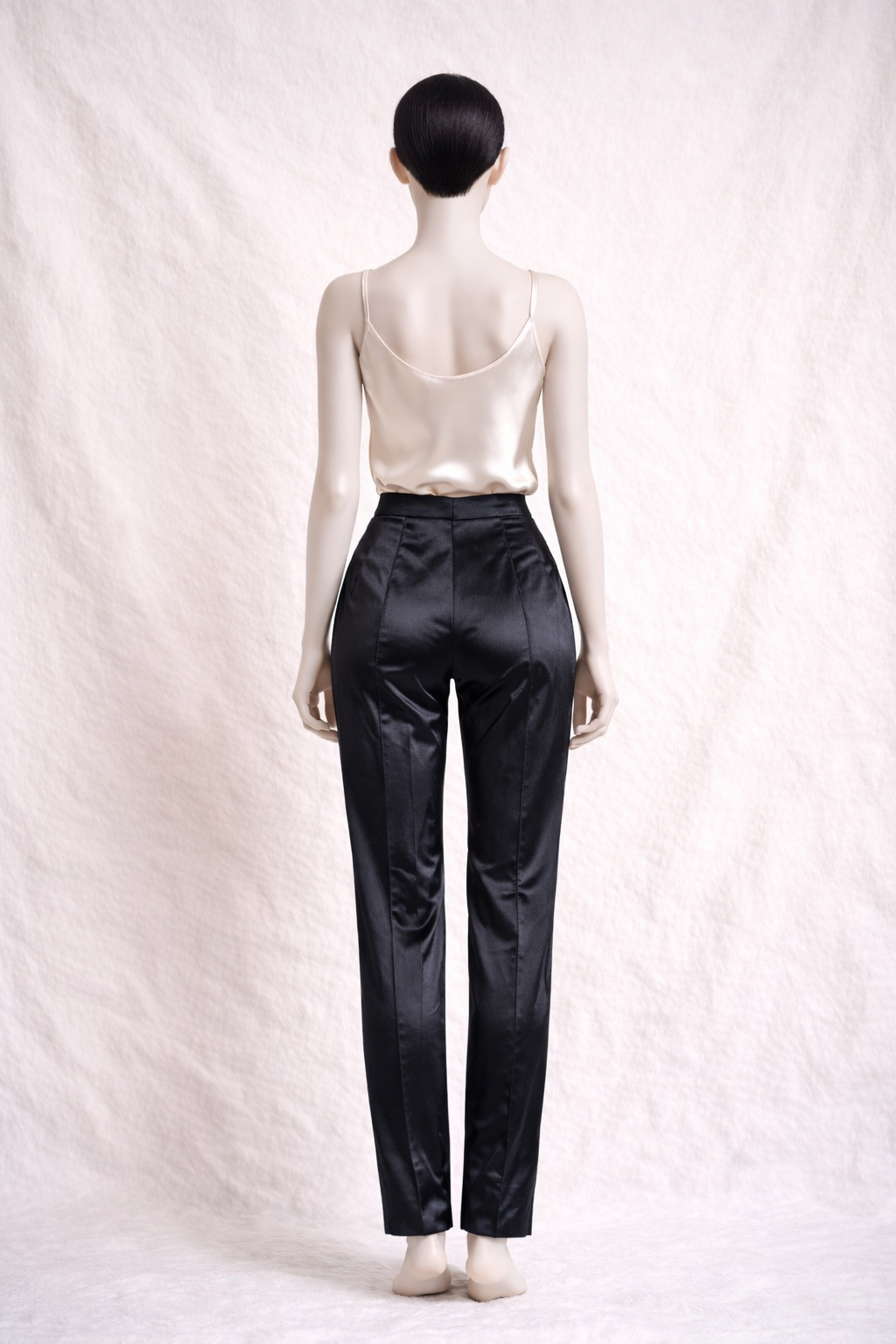 Pantalon en laine et soie noir Gianfranco Ferré authentique vintage neuf