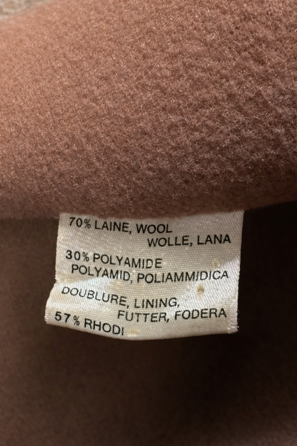 Nina Ricci authentique Boutique Paris manteau femme en laine camel