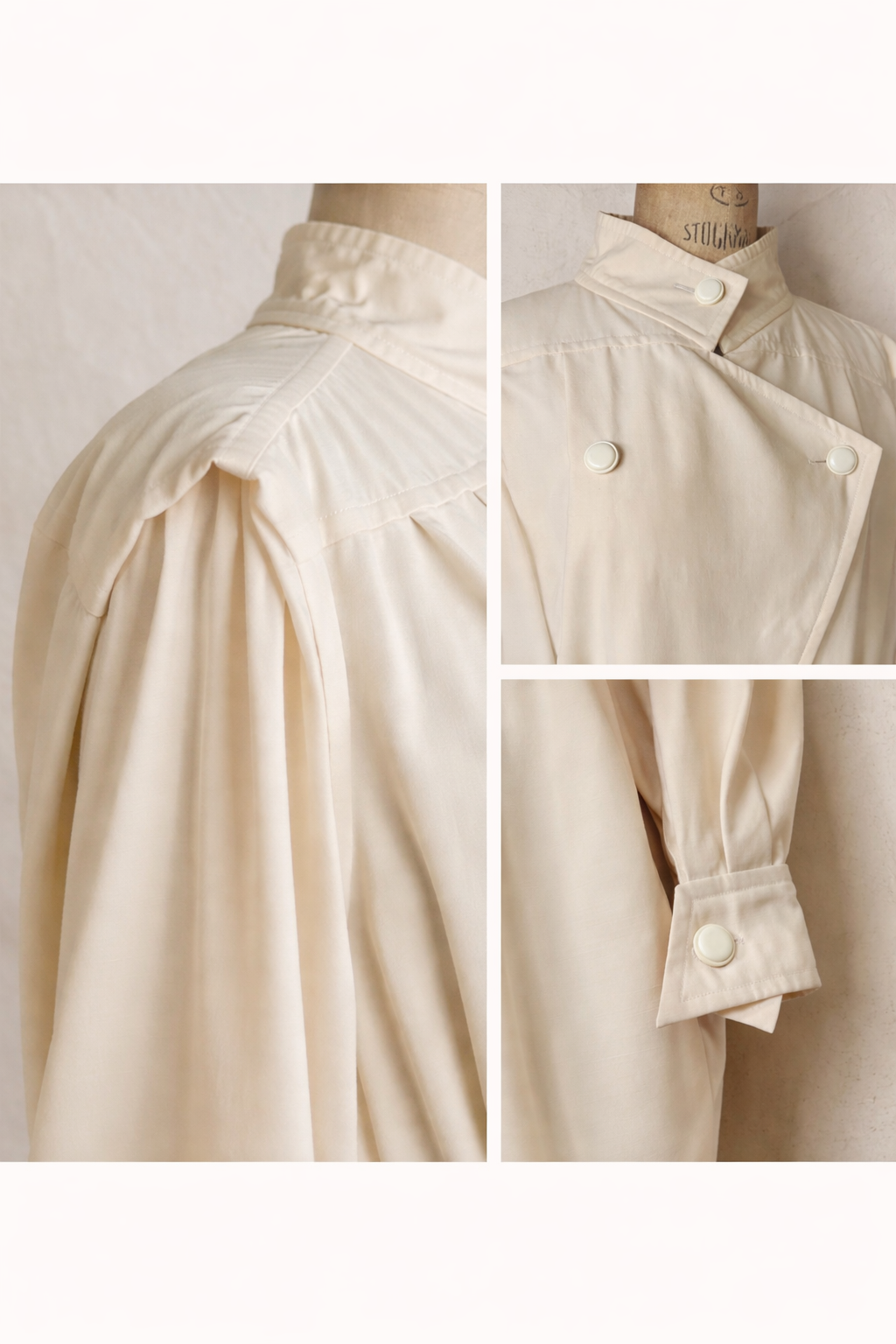 Robe futuriste en laine authentique Courrèges Paris circa 70