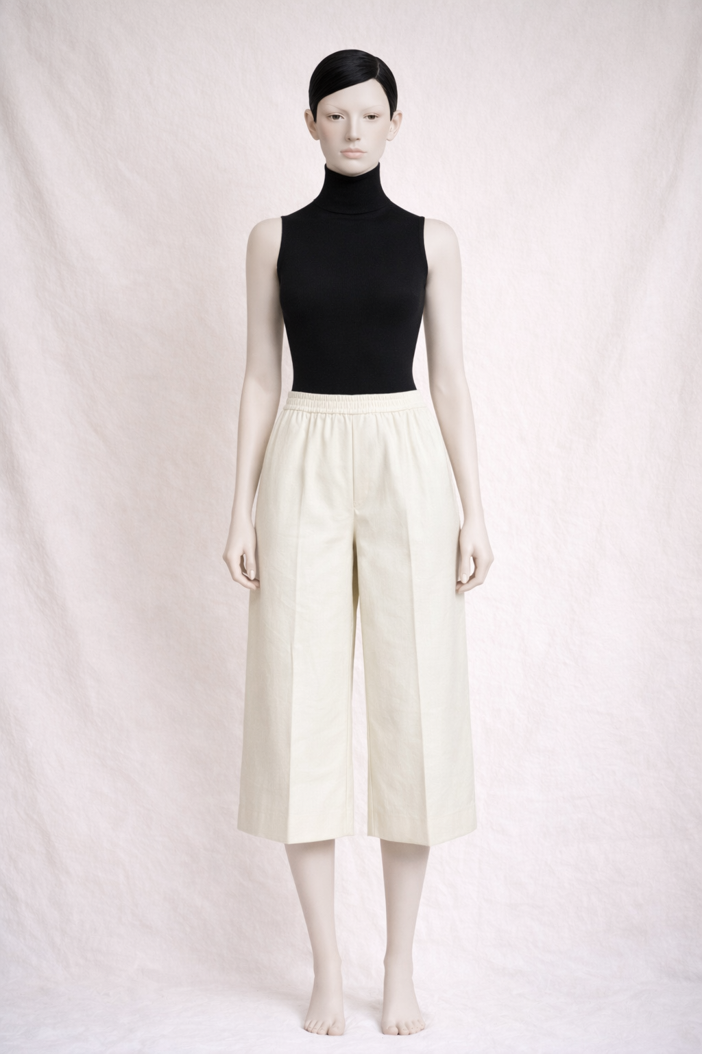 Pantalon - culotte en lin et coton nude Joseph neuf