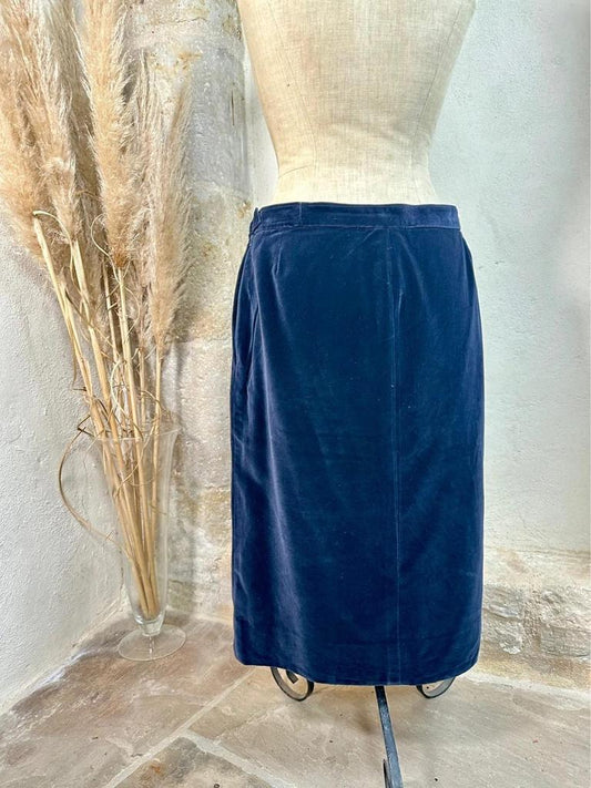 Plus size velvet skirt Yves Saint Laurent