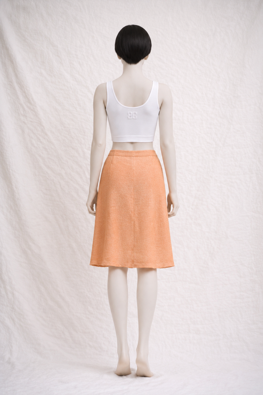 Authentic vintage Courrèges trapeze wrap skirt