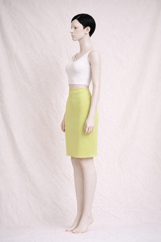 Authentic new yellow summer skirt Versace Jeans Couture