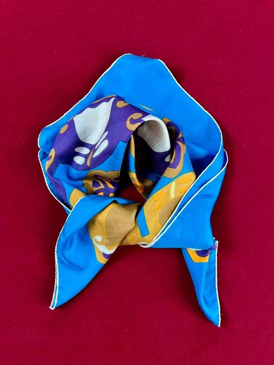 Vintage silk carré Lanvin Paris circa 1960
