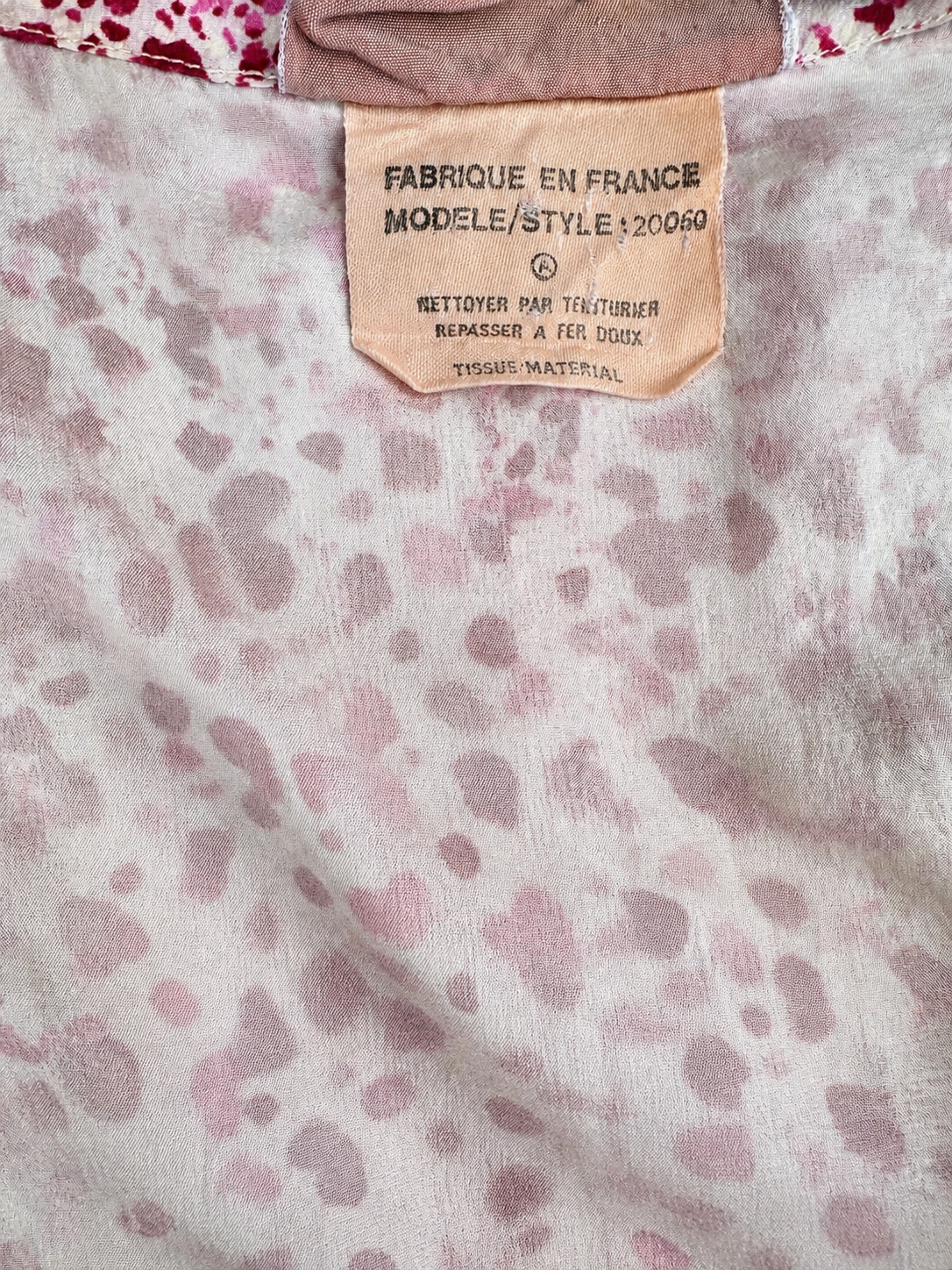 Robe d'été en soie Courrèges Paris vintage authentique