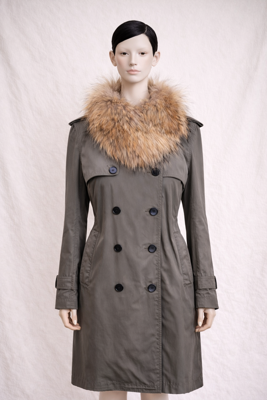 Trench Max & Moi en teinte kaki taupe