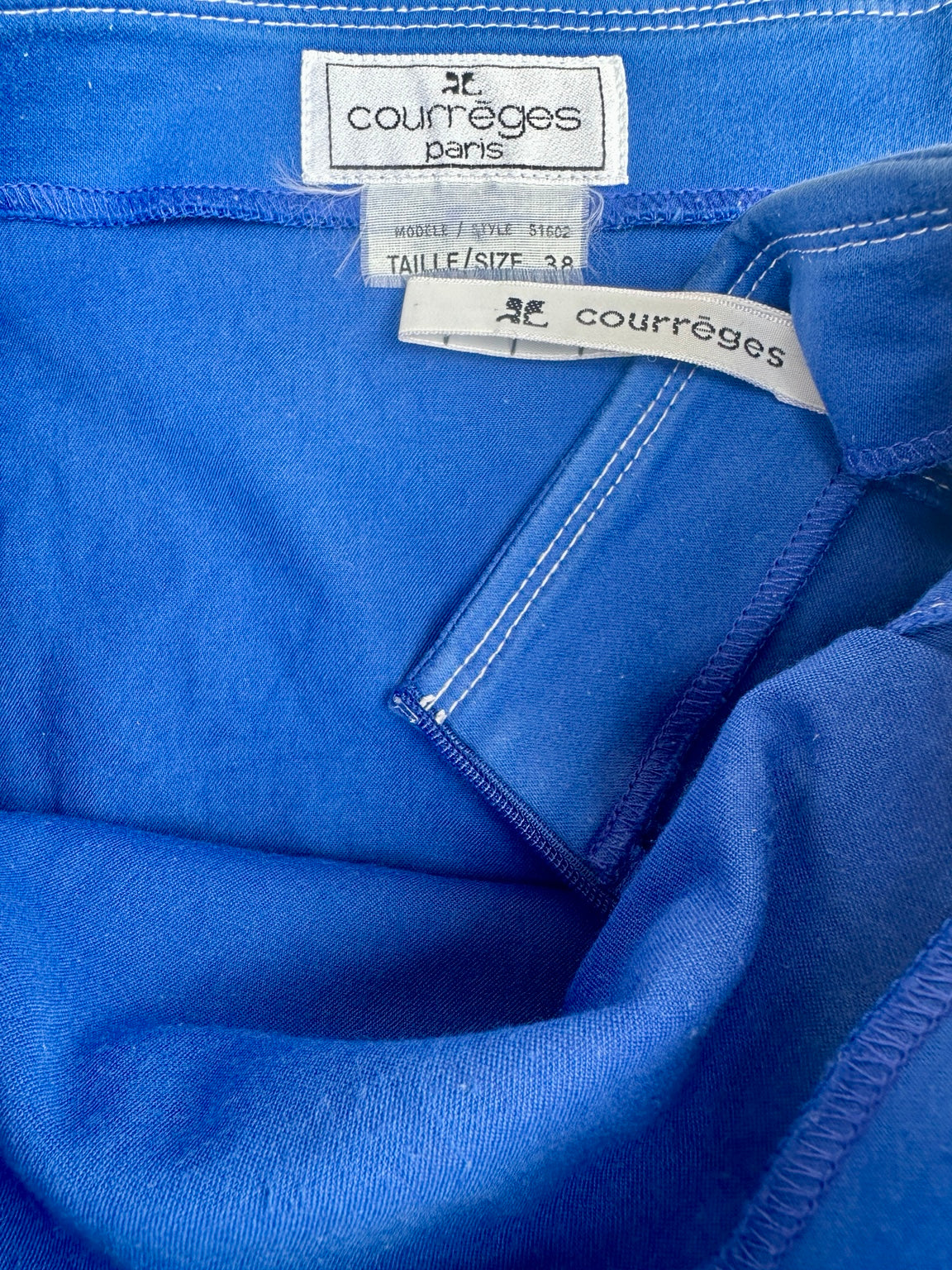 Authentic Courrèges Paris vintage mini skirt