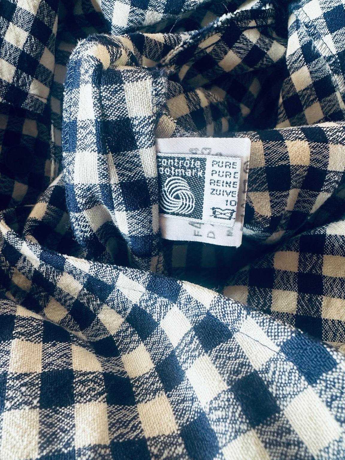 Robe en laine Guy Laroche  à carreaux vichy vintage