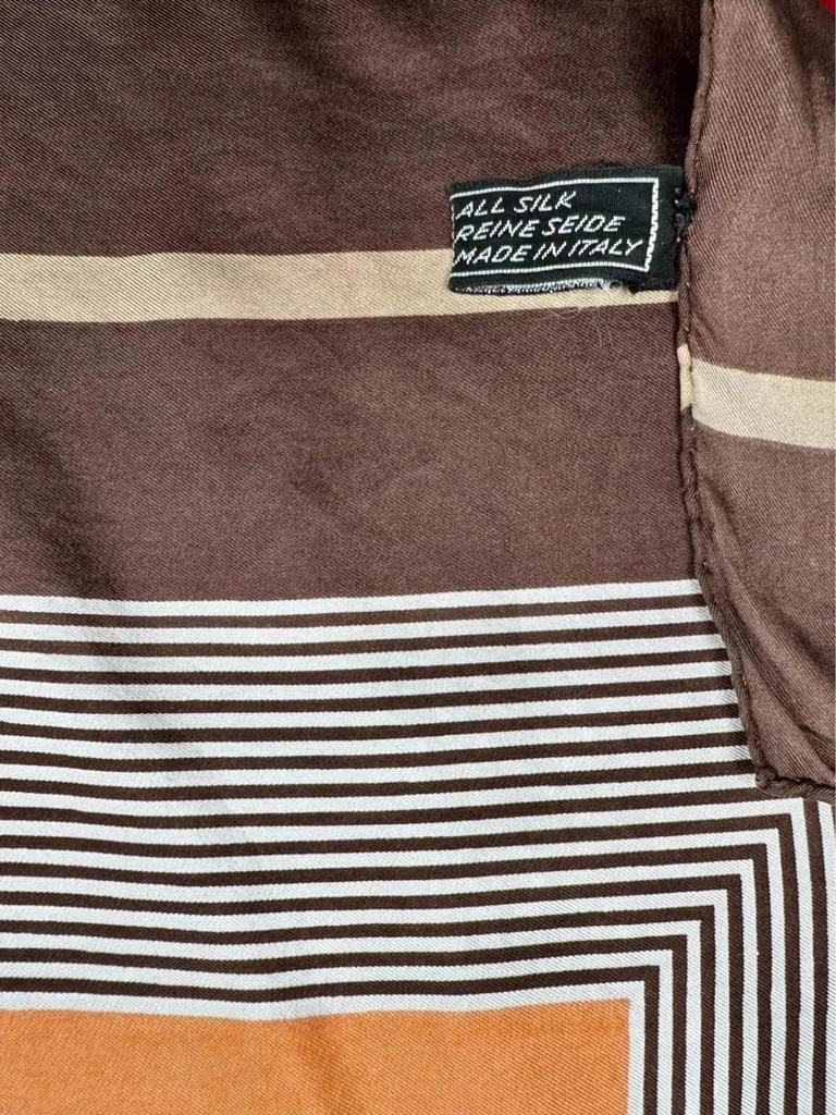 Carré en soie Pierre Balmain vintage