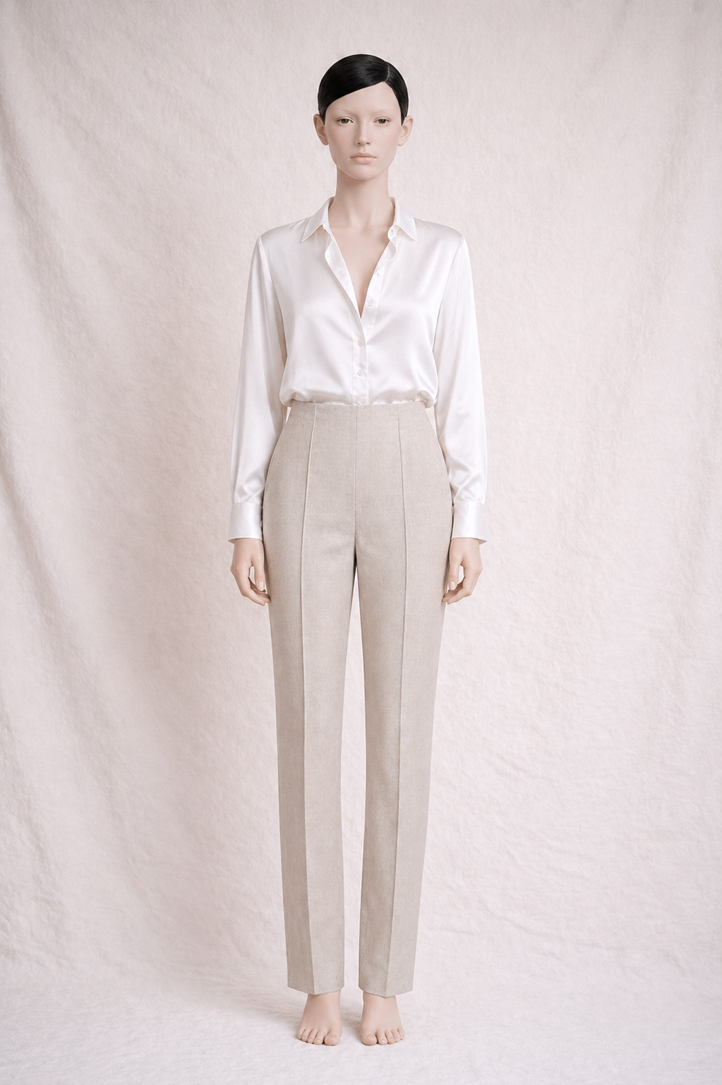 Pantalon neuf Gianfranco Ferré en mélange soie et laine