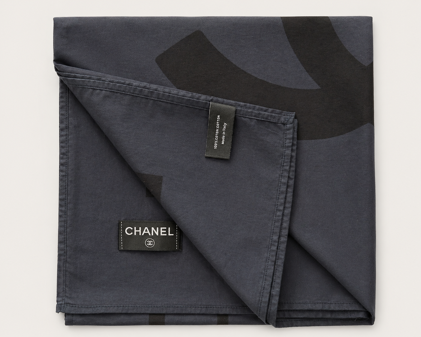 Grand paréo accessoires de plage Chanel vintage en coton