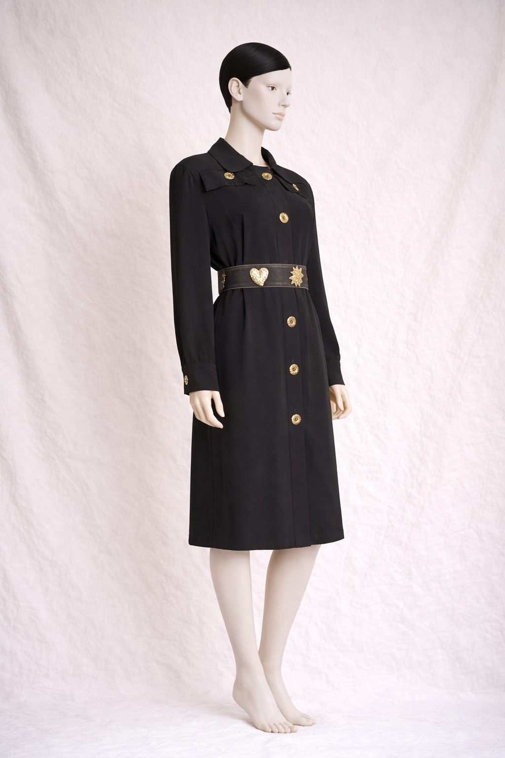 Robe noire Givenchy Paris vintage authentique