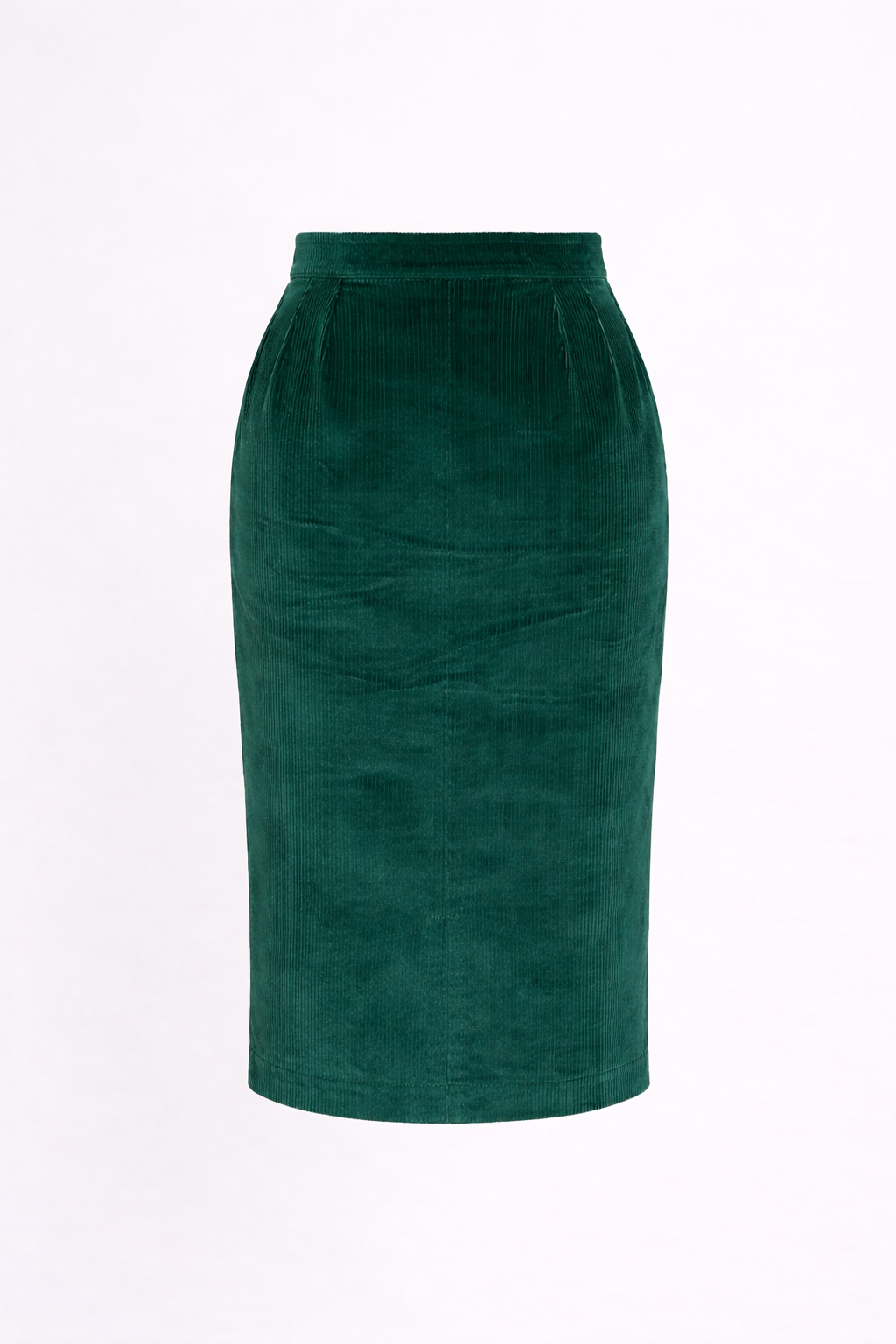Jupe vintage en velours côtelé vert Yves Saint Laurent vintage