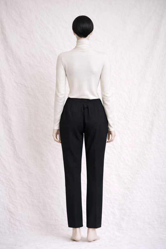 Authentic Jean Paul Gaultier Classique Vintage Black Wool Trousers