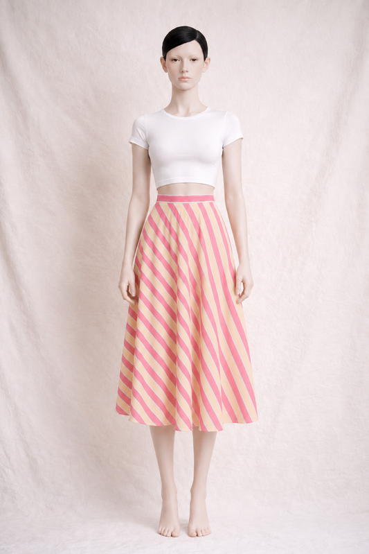 Jupe en coton léger Cacharel vintage