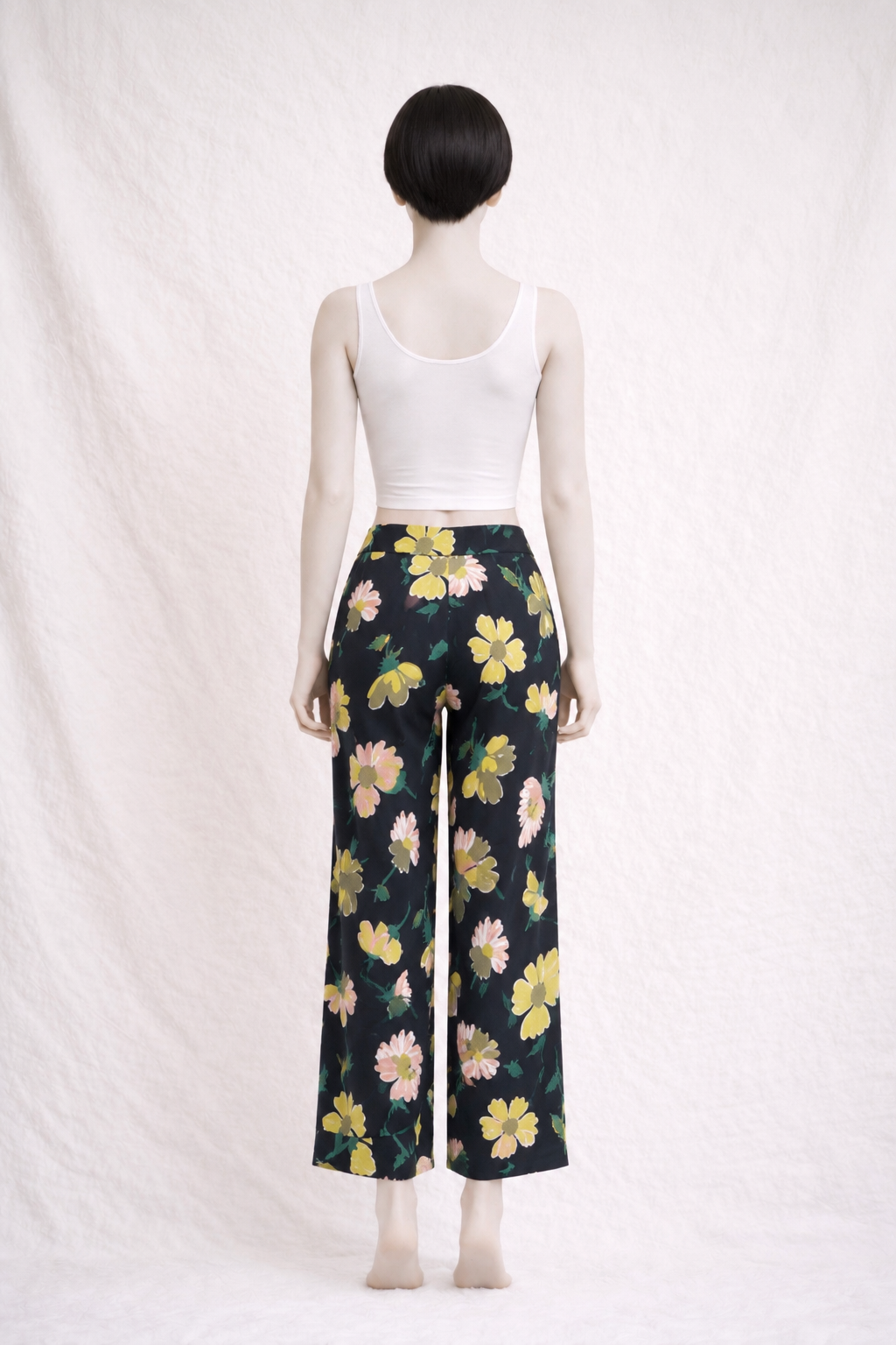 Pantalon en coton fleuri Marni neuve