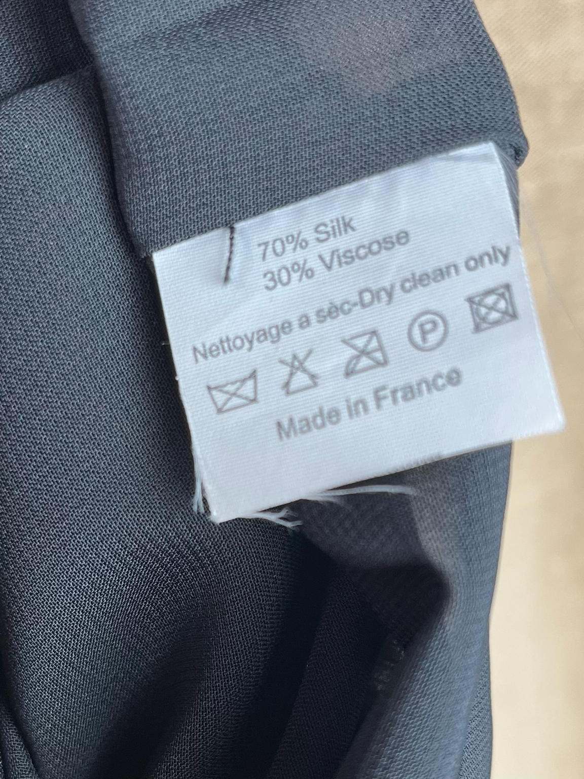 Robe de soirée en soie noir Lanvin neuve