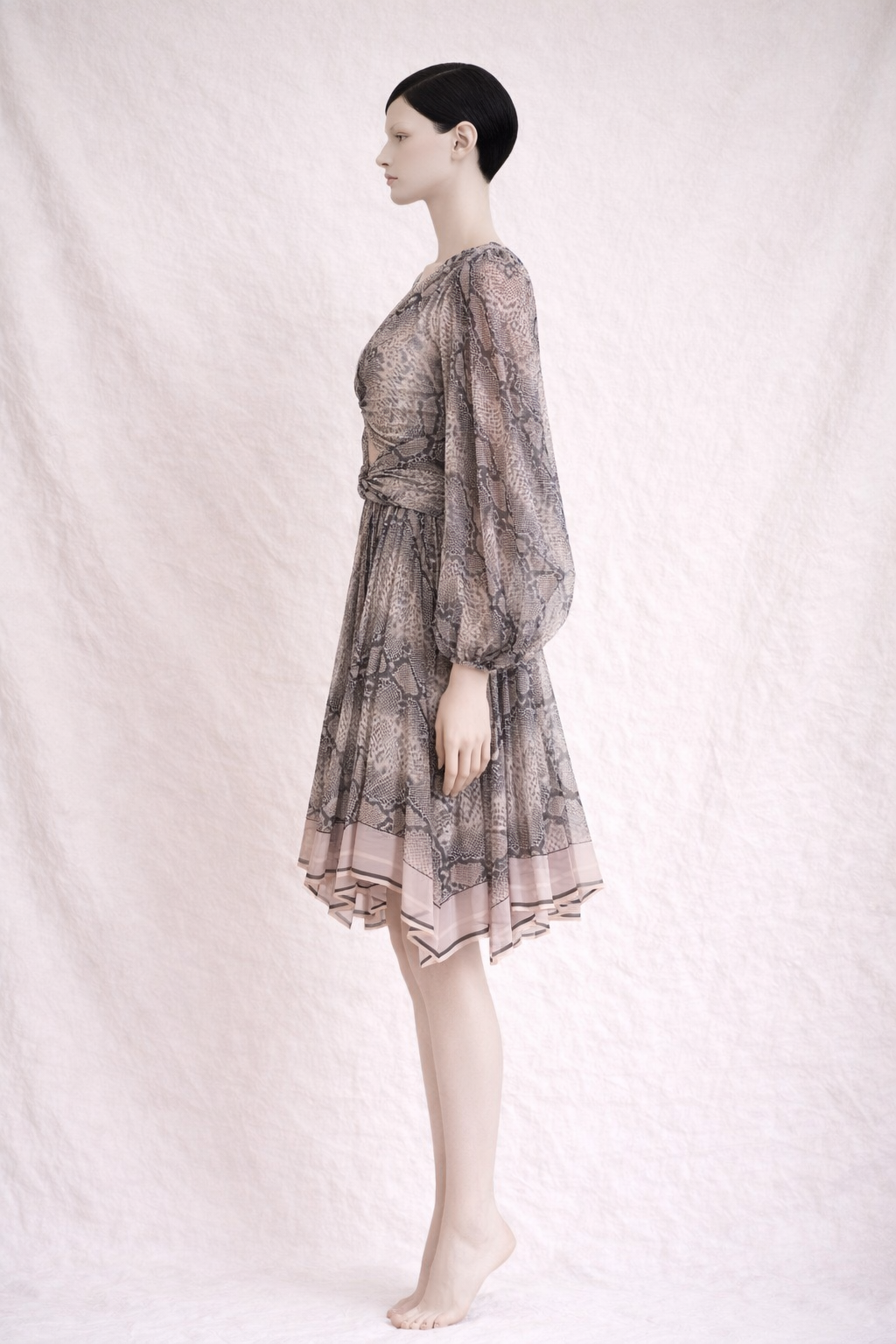 Robe courte Zimmermann à imprimé python authentique