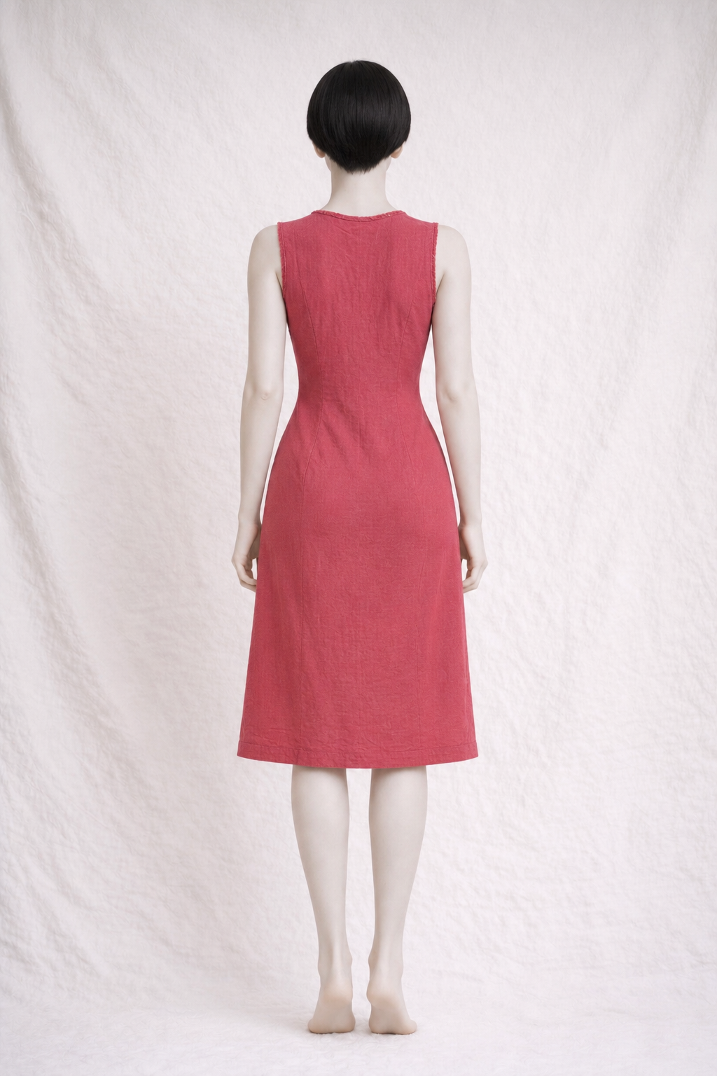Robe d'été en lin terracota Laura Ashley vintage
