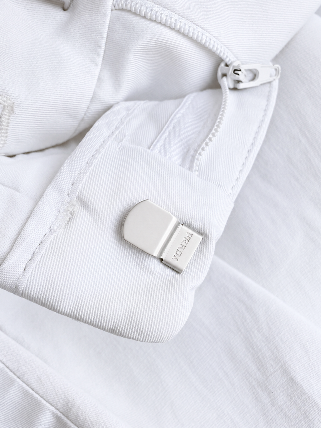 Authentic Vintage White Cotton Trousers by Prada