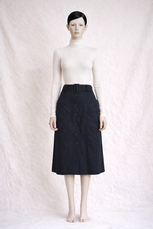 Jupe en laine Kl by Karl Lagerfeld vintage authentique