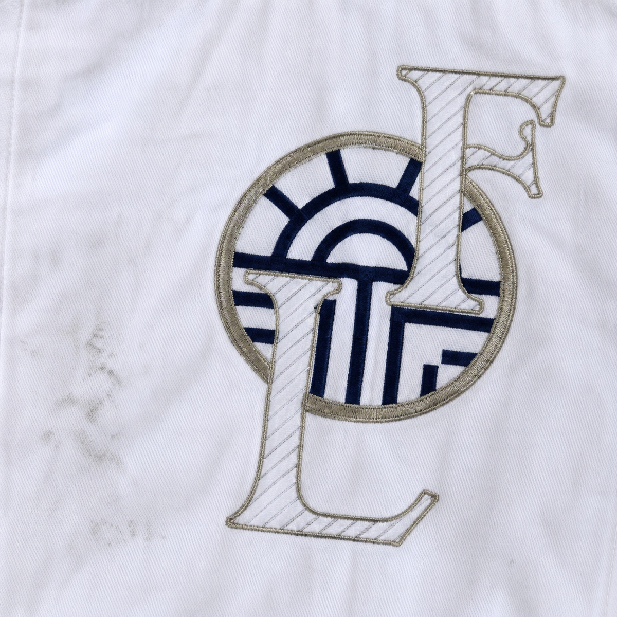 Vintage white denim jacket Louis Féraud