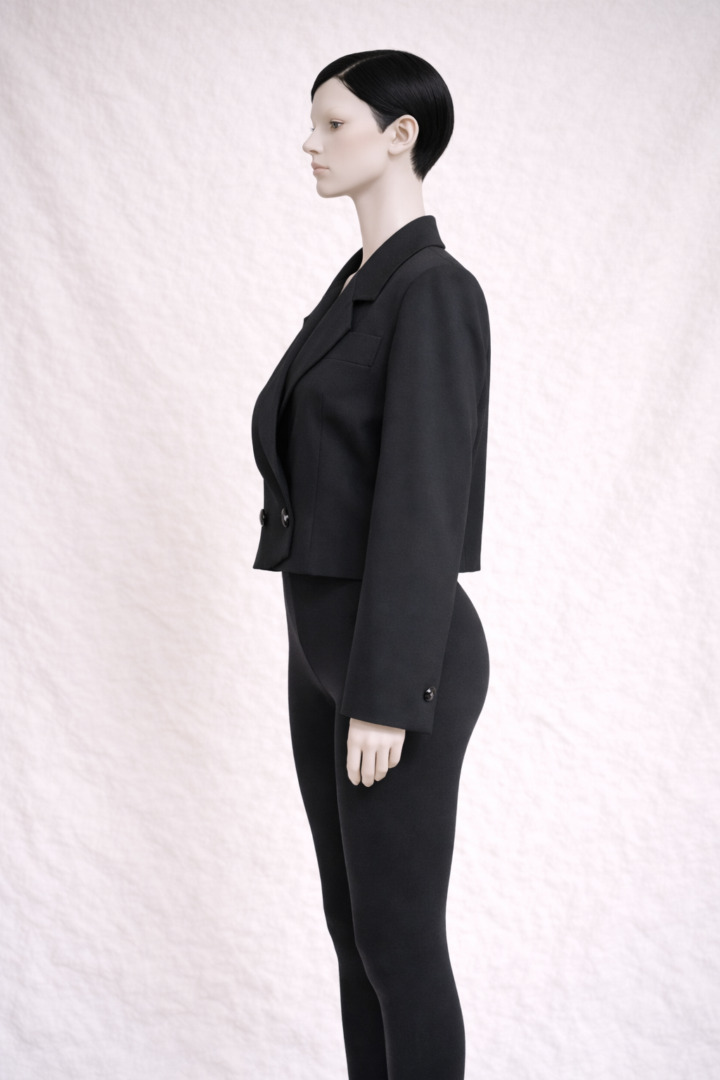 Blazer en laine Yves Saint Laurent noire vintage authentique