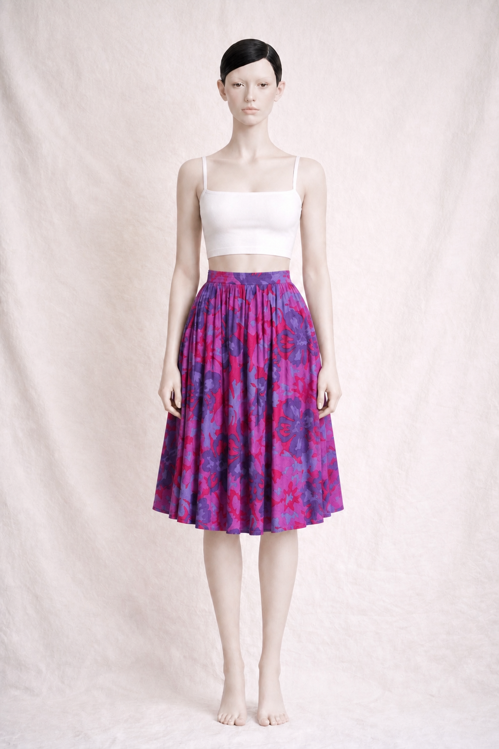 Jupe authentique Christian Dior en gaze de coton vintage