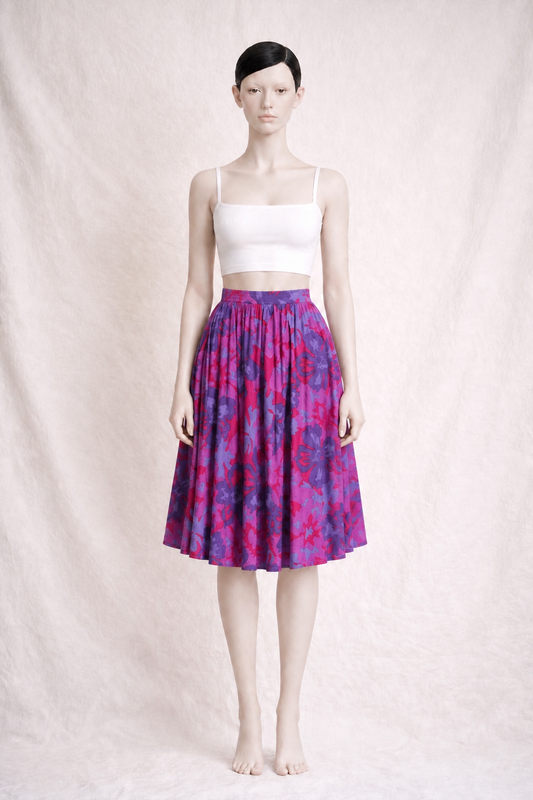 Jupe authentique Christian Dior en gaze de coton vintage