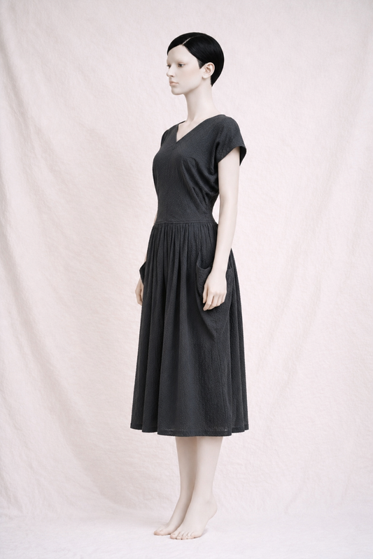 Minimalist Commes des Garçonne Vintage Jacquard Dress