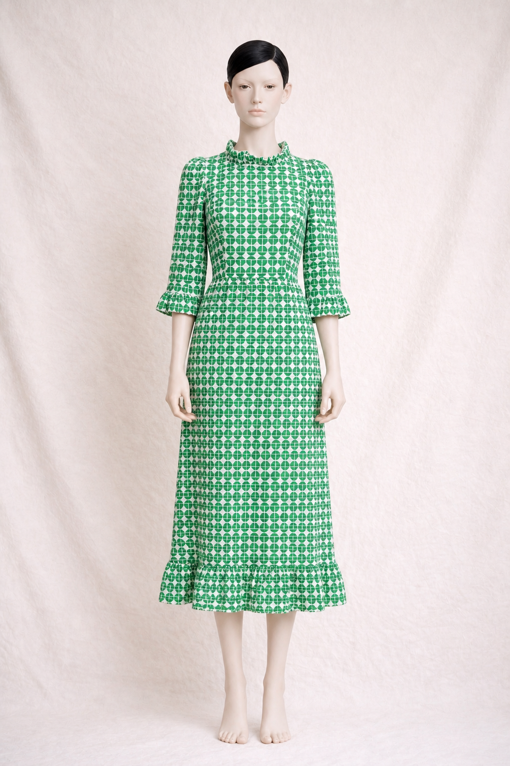 Robe longue vintage Scherrer Boutique Paris des années 60