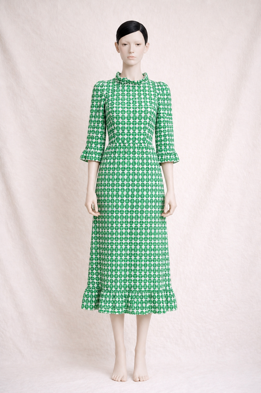 Robe longue vintage Scherrer Boutique Paris des années 60