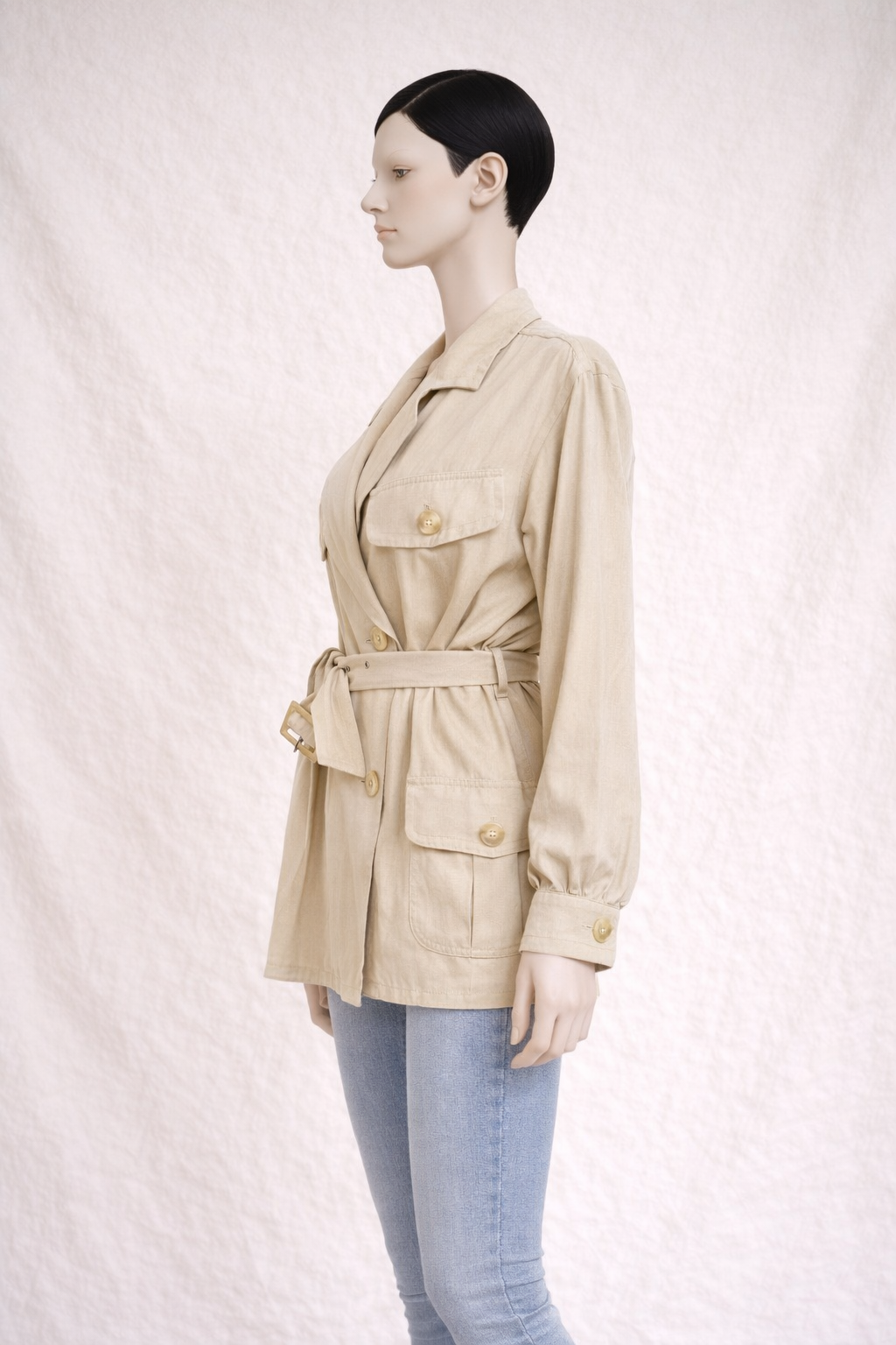 Trench saharienne beige Yves Saint Laurent vintage authentique