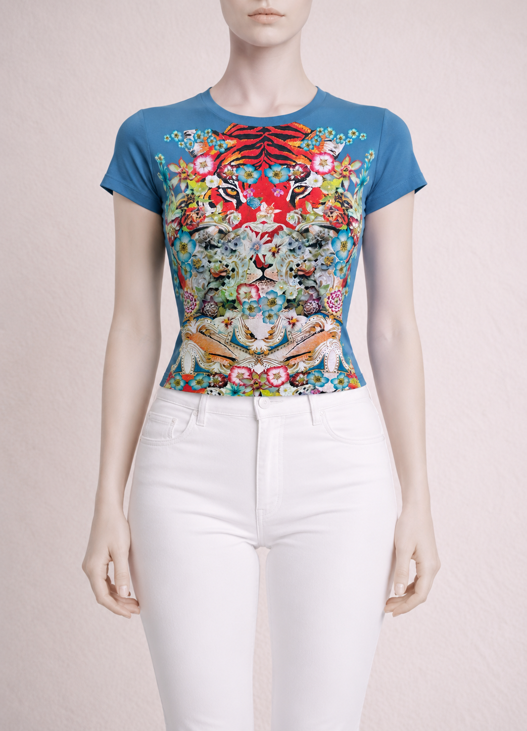 T-shirt en soie  Roberto Cavalli authentique
